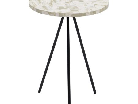 Side table Black Beige 38 x 38 x 50 cm Online Sale