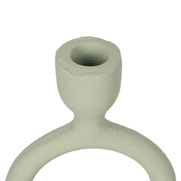 Candleholder Light Green Iron 9 x 7 x 25 cm Sale