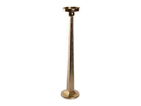 Candleholder Home ESPRIT Golden Aluminium 18,5 X 18,5 X 85,5 cm Sale