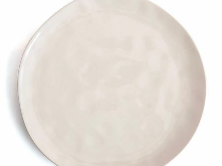 Flat Plate Bidasoa Cosmos White Ceramic 26 cm (12 Units) Supply