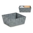 Basket Braiding 18 x 8 x 21 cm Grey Cloth For Discount