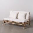 2-Seater Sofa Natural 135 x 86 x 81 cm Online Hot Sale