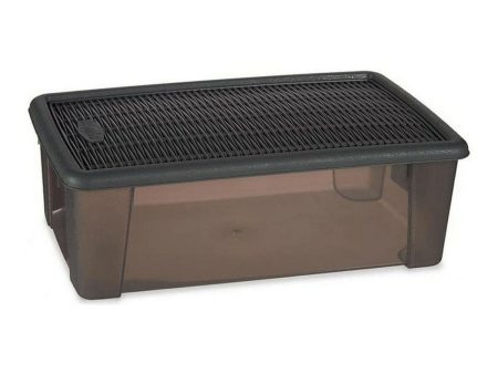 Box with cover Stefanplast Elegance Grey 19,5 x 11,5 x 33 cm 5 L For Discount