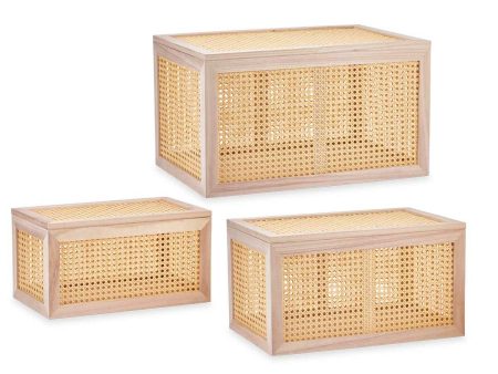 Set of Chests Paolownia wood 3 Pieces Cheap