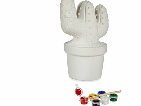 Paint Your Own Money Box Cactus 8,5 x 16,5 x 11,5 cm Ceramic (12 Units) Online now