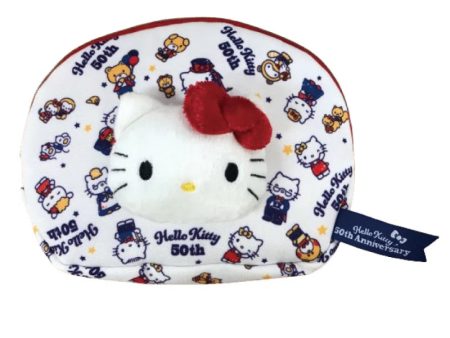 Sanrio - Boa Face Cosmetic Bag    Hello Kitty 50th Anniversary For Sale