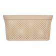 Basket Beige Plastic 10 L 24 x 17 x 35 cm Discount