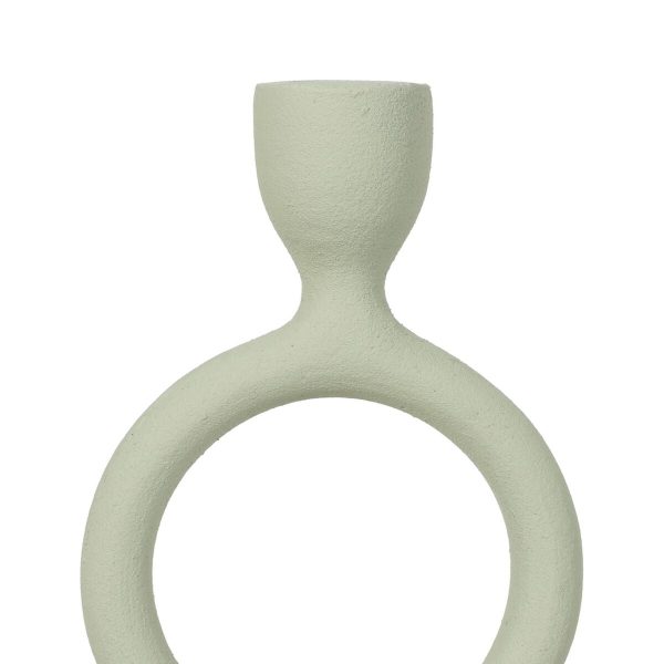 Candleholder Light Green Iron 9 x 7 x 32 cm Cheap