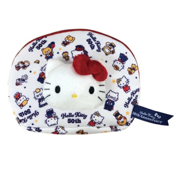 Sanrio - Boa Face Cosmetic Bag    Hello Kitty 50th Anniversary For Sale