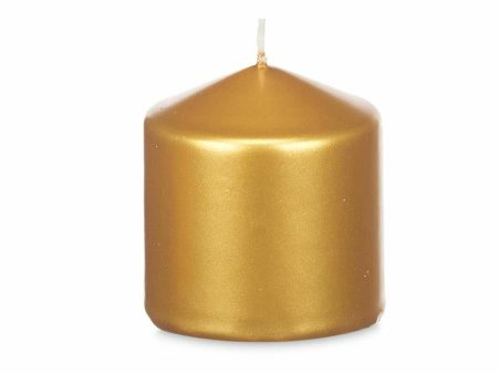 Candle Acorde 92532 Golden 7 x 7,5 x 7 cm (24 Units) Online