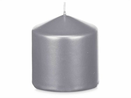 Candle Acorde 92533 Silver 7 x 7,5 x 7 cm (24 Units) For Discount