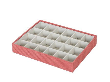 Jewelry box Versa Red Polyester Cardboard 19 x 4 x 25 cm For Cheap