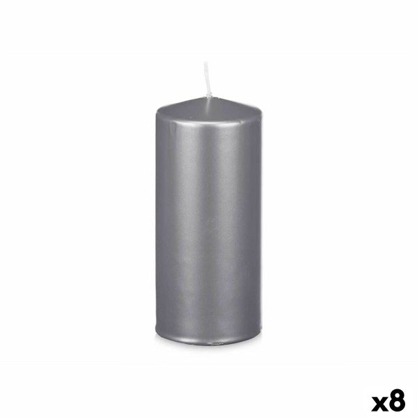 Candle Acorde 92547 Silver 9 x 20 x 9 cm (8 Units) Sale