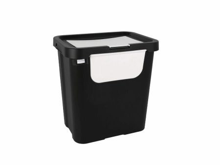 Recycling Waste Bin Tontarelli Moda double White (6 Units) 24 L For Discount