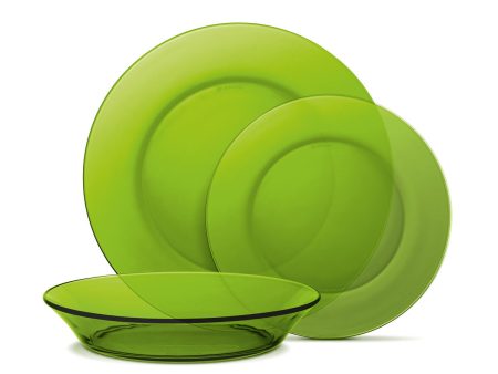 Dinnerware Set Duralex Lys 12 Pieces Green Online Sale