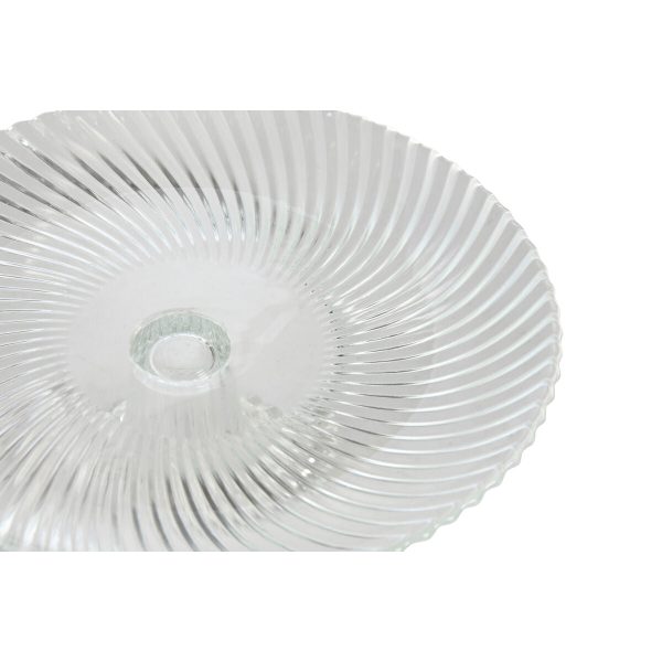 Flat Plate Home ESPRIT Transparent Crystal 20,5 x 20,5 x 7,5 cm on Sale