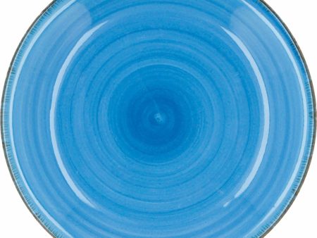 Deep Plate Quid Vita Blue Ceramic (ø 21,5 cm) (12 Units) Hot on Sale