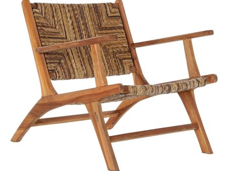 Armchair DKD Home Decor 70 x 78 x 68 cm Natural Teak Alpino Hot on Sale