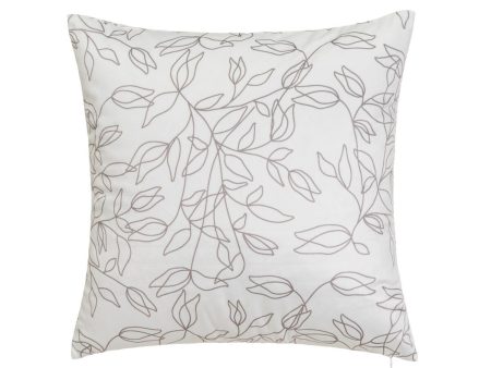 Cushion BELLS Grey Printed Velvet 45 x 10 x 45 cm For Discount