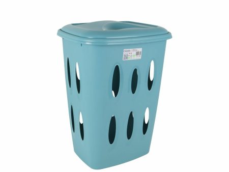 Laundry basket Tontarelli Laundry Blue 41 x 33,2 x 54,5 cm (12 Units) Online now