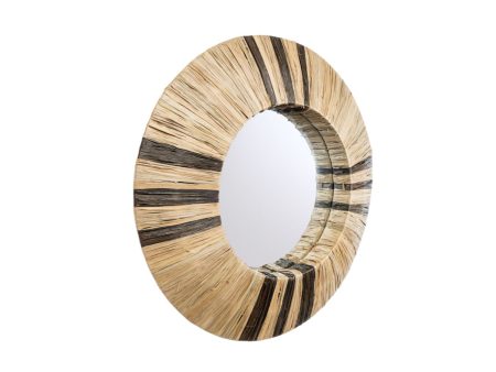 Wall mirror Romimex Natural 70 x 70 x 10 cm Circle For Cheap