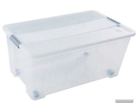 Storage Box with Lid Archivo 2000 Transparent polypropylene 61 L Stackable Cheap