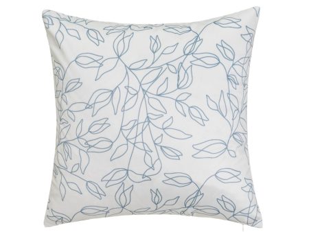 Cushion BELLS Blue Printed Velvet 45 x 10 x 45 cm Sale