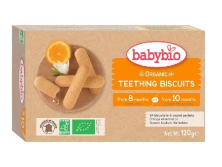 Babybio Organic Teething Biscuits (6 x 4), 120 g Online now